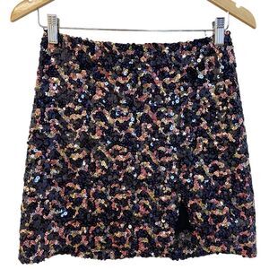 Urban Outfitters Darren Multicolor Sequin Mini Skirt Size Small